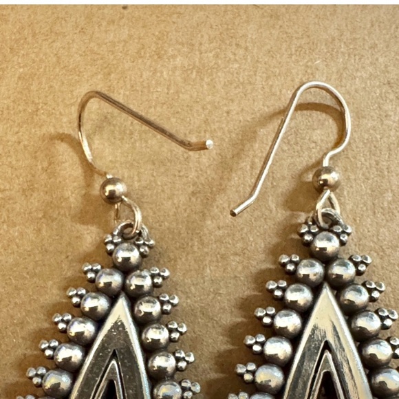 Brighton Telluride Peak Teardrop French Wire Earrings Style Silver Plated - Picture 6 of 6